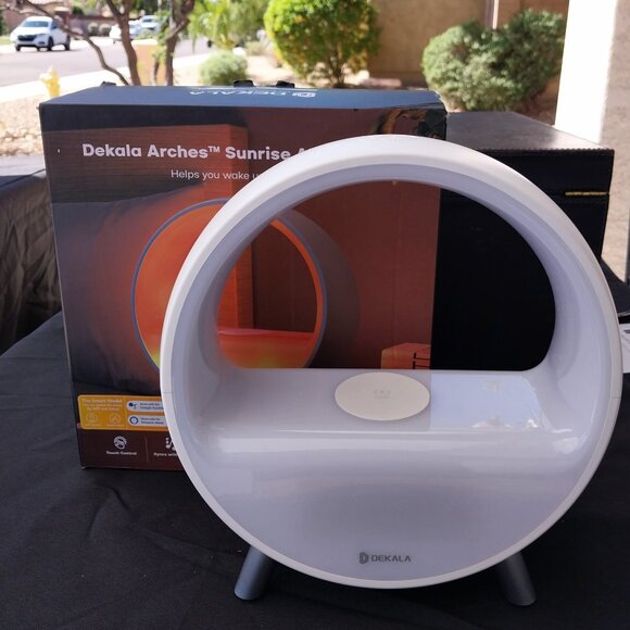 Dekala Arches Deluxe Sunrise Alarm Clock, alexa. New in open box - Picture 1 of 8